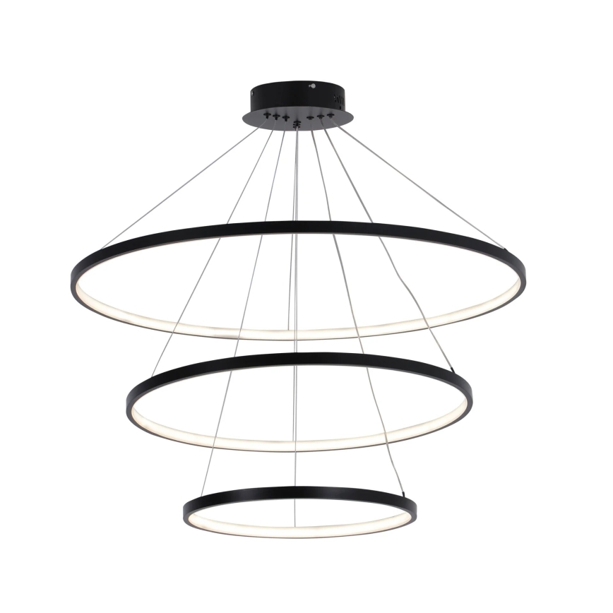 LED Luster na lanku LEA LED/60W/230V 4000K pr. 80 cm čierna
