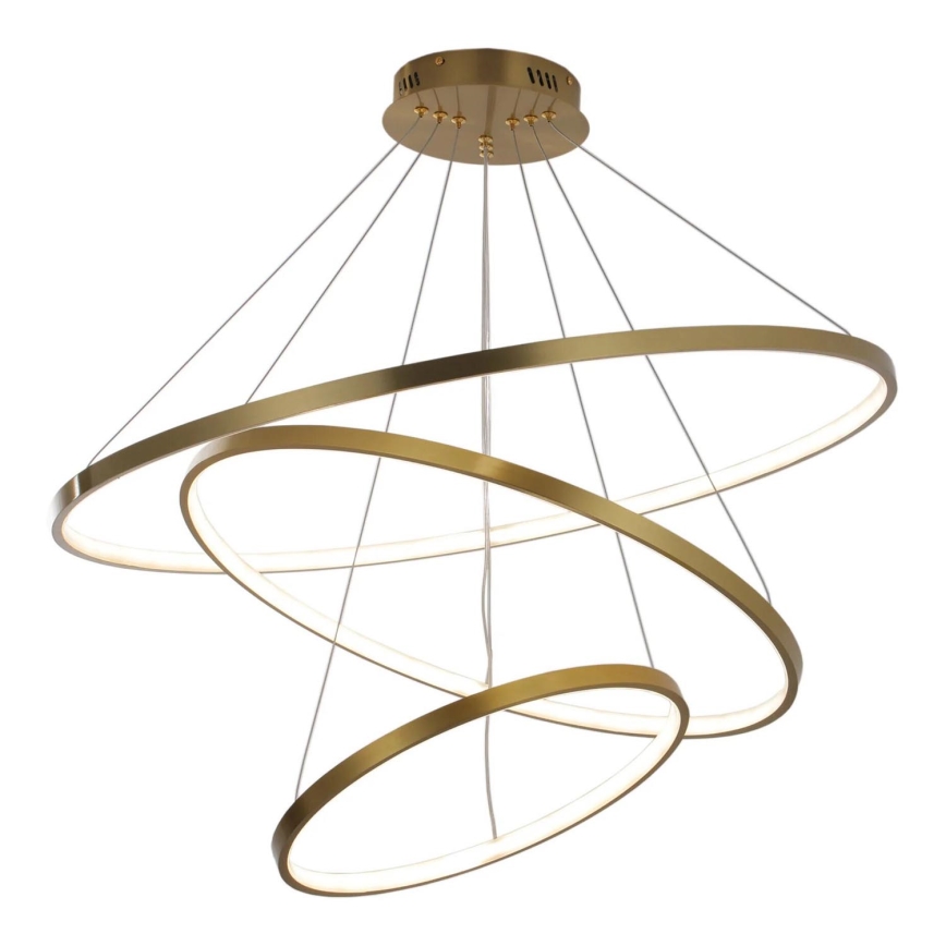 LED Luster na lanku LEA LED/60W/230V 4000K pr. 80 cm zlatá