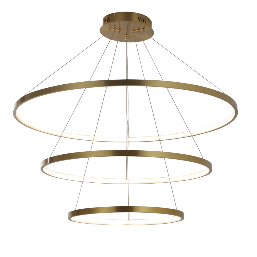 LED Luster na lanku LEA LED/60W/230V 4000K pr. 80 cm zlatá