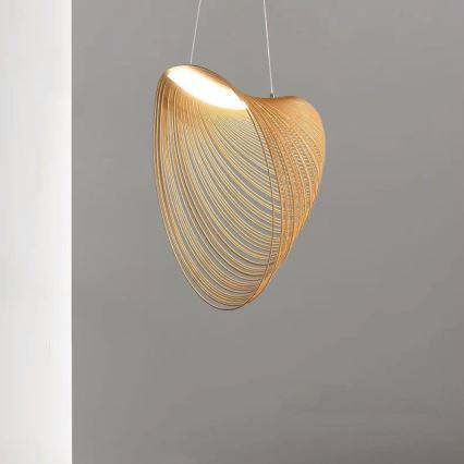 LED Luster na lanku LED/10W/230V 3000K béžová