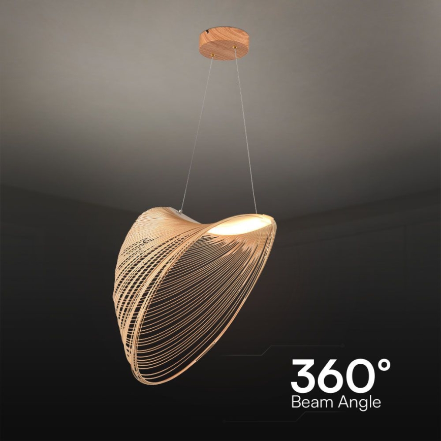 LED Luster na lanku LED/10W/230V 3000K béžová
