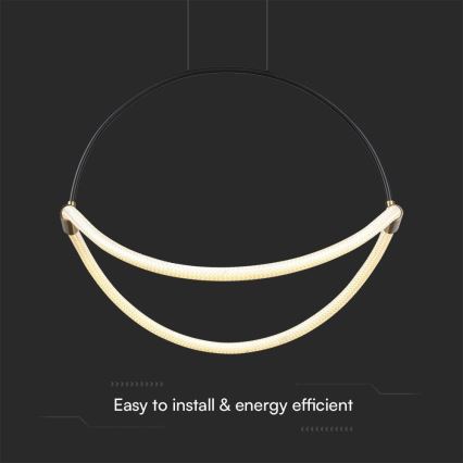 LED Luster na lanku LED/16W/230V 3000K pr. 50 cm