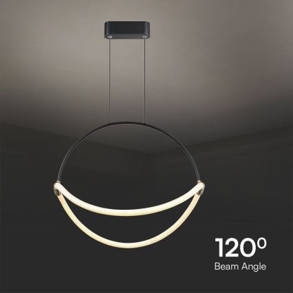 LED Luster na lanku LED/16W/230V 3000K pr. 50 cm