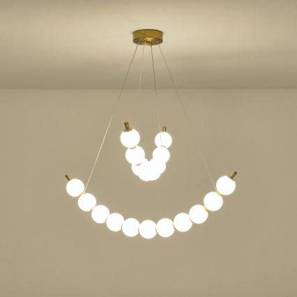 LED Luster na lanku LED/19W/230V 3000K