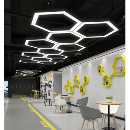 LED luster na lanku LED/20W/230V, čierny