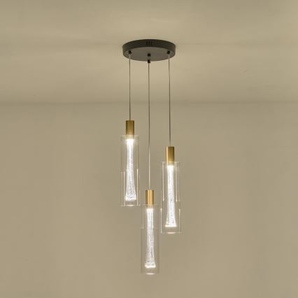 LED Luster na lanku LED/21W/230V 3000K