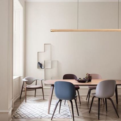 LED Luster na lanku LED/22W/230V 4000K 120 cm jaseň/masív