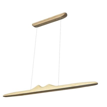 LED Luster na lanku LED/22W/230V 4000K 120 cm jaseň/masív