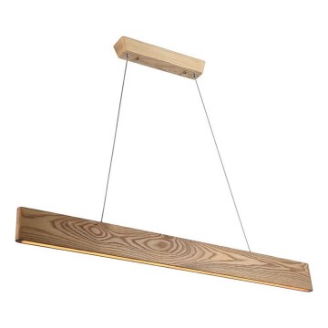 LED Luster na lanku LED/24W/230V 3000K hnedá