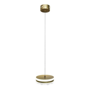 LED Luster na lanku LED/25W/230V pr. 20 cm zlatá