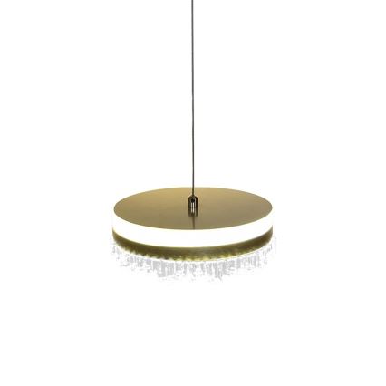 LED Luster na lanku LED/25W/230V pr. 20 cm zlatá