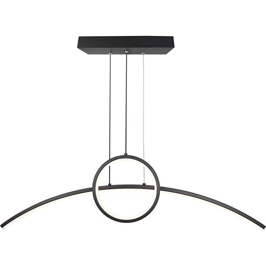 LED Luster na lanku LED/30W/230V 4000K 88 cm čierna