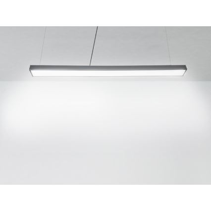 LED Luster na lanku LED/32W/230V 4000K pr. 120 cm čierna