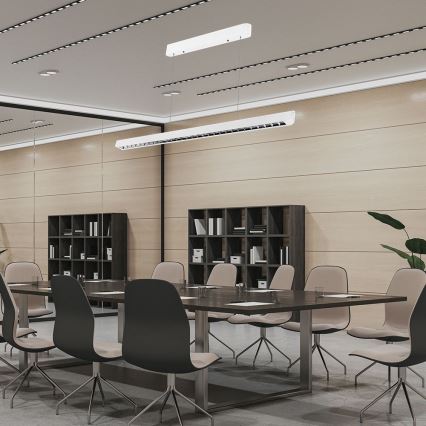 LED Luster na lanku LED/36W/230V 3000/4000/6400K biela