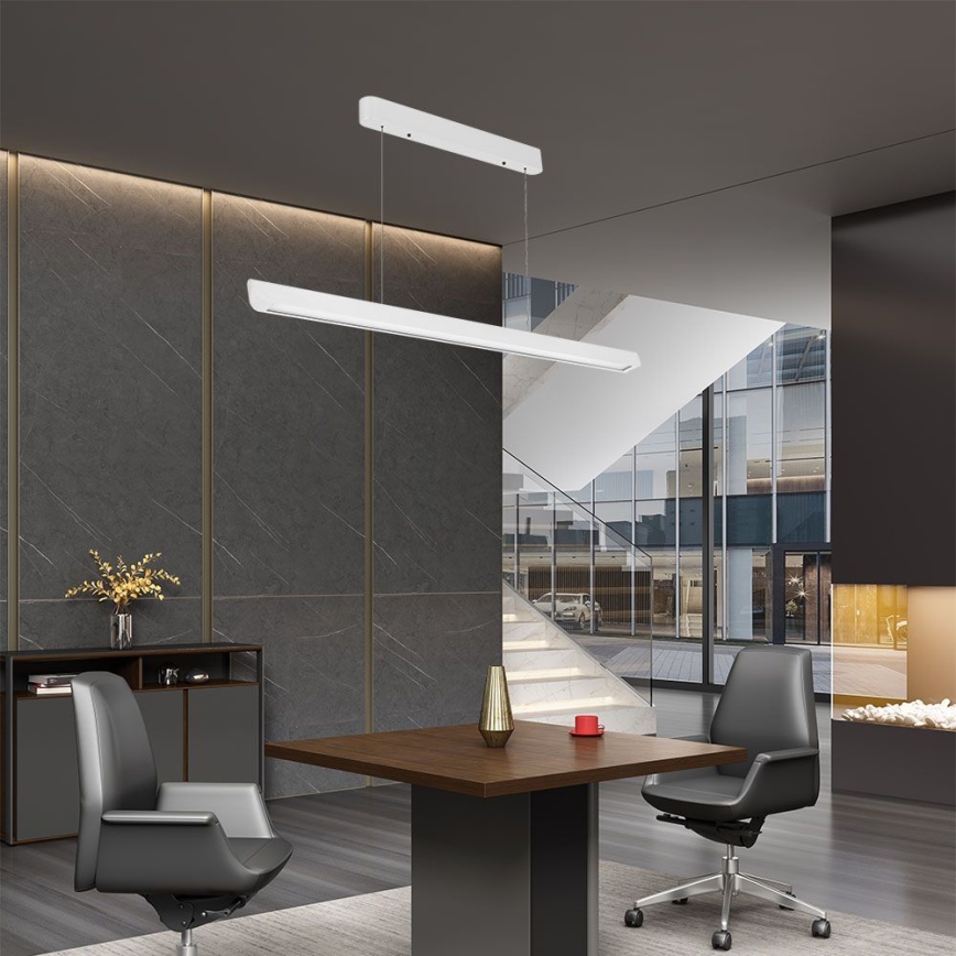 LED Luster na lanku LED/36W/230V 3000/4000/6400K biela