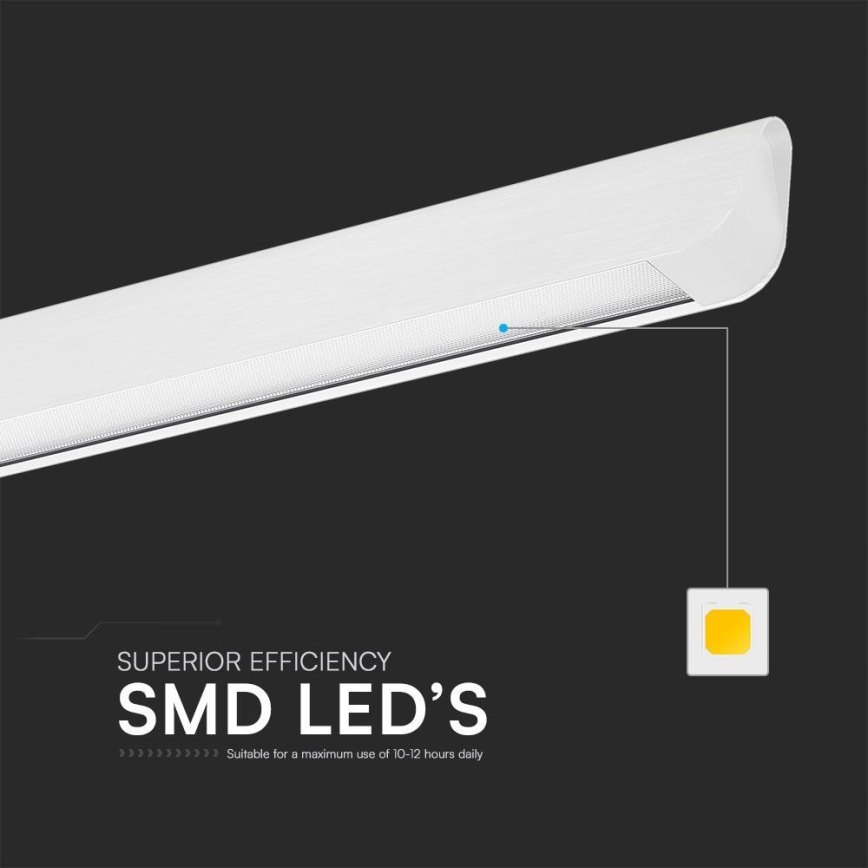 LED Luster na lanku LED/36W/230V 3000/4000/6400K biela