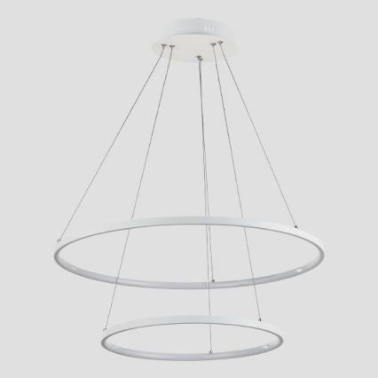 LED Luster na lanku LED/37W/230V 3000K biela