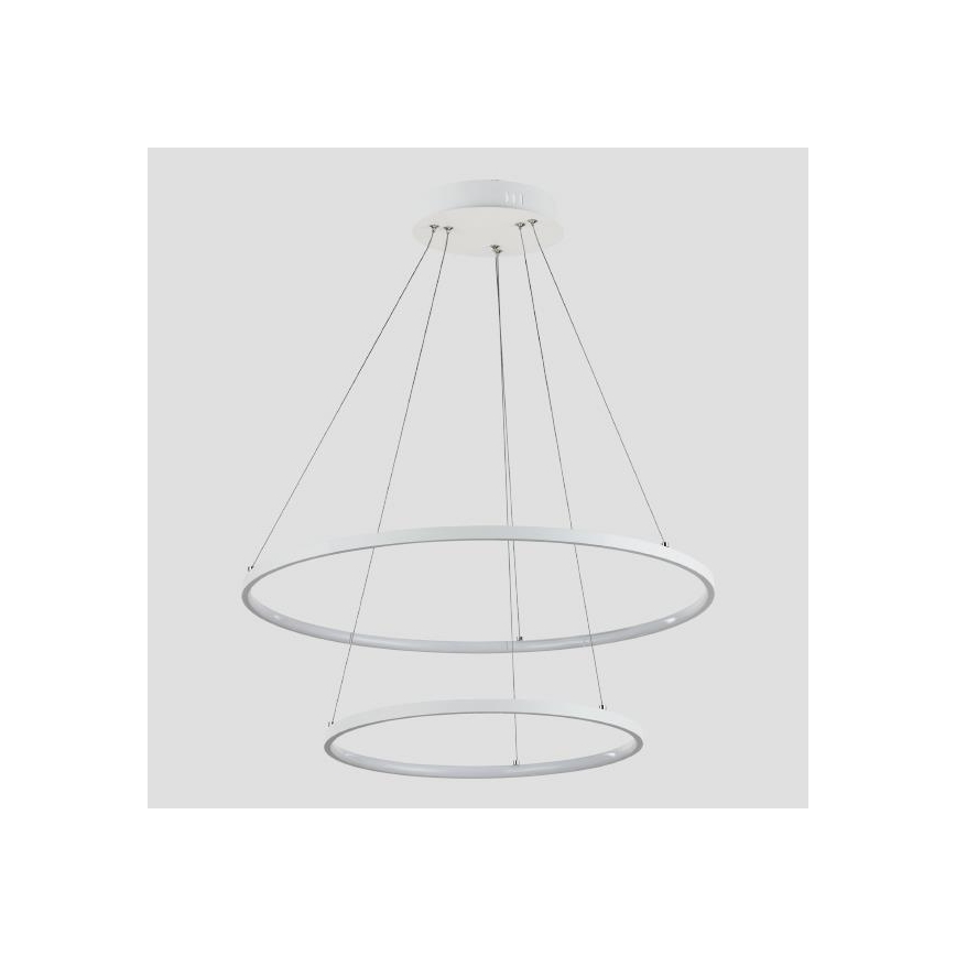 LED Luster na lanku LED/37W/230V 3000K biela