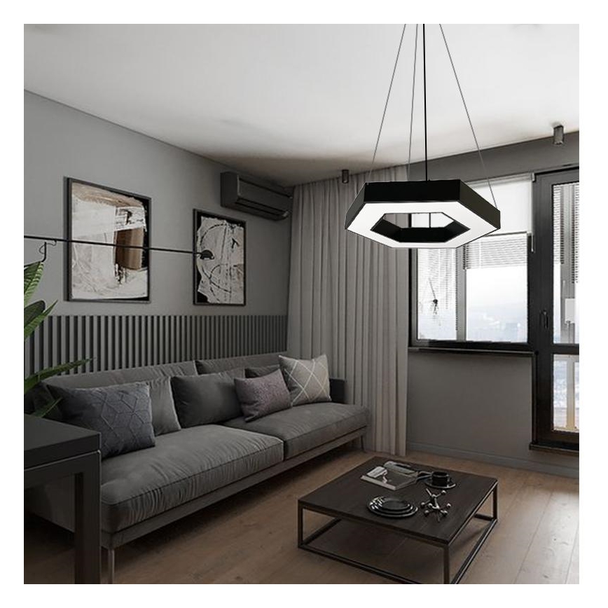 LED Luster na lanku LED/40W/230V 4000K pr. 80 cm