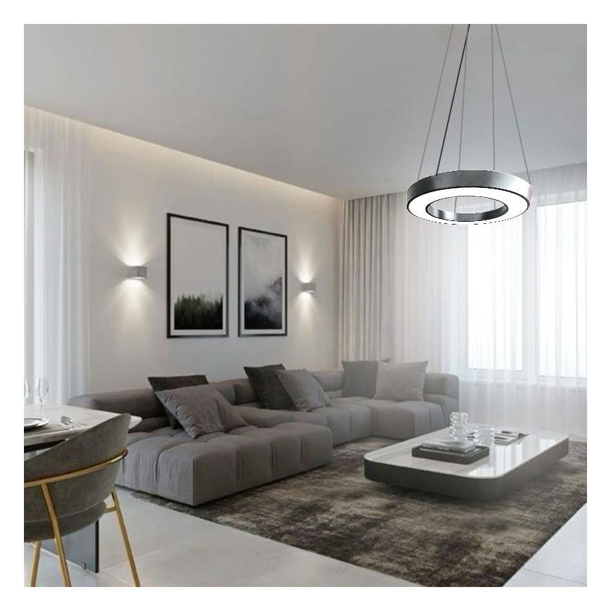 LED Luster na lanku LED/40W/230V 4000K pr. 80 cm