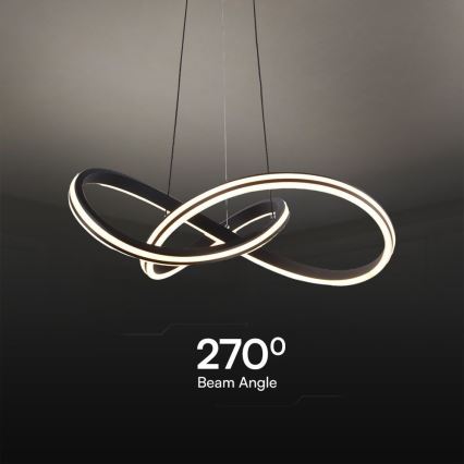 LED Luster na lanku LED/40W/230V 3000/4000/6400K