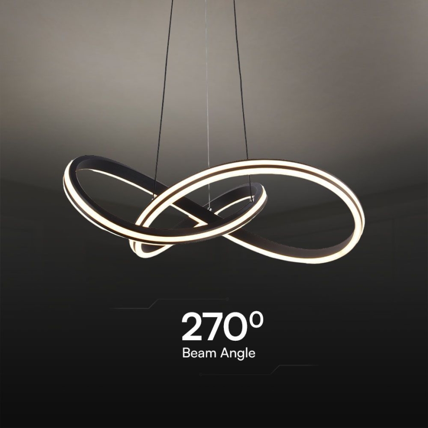 LED Luster na lanku LED/40W/230V 3000/4000/6400K