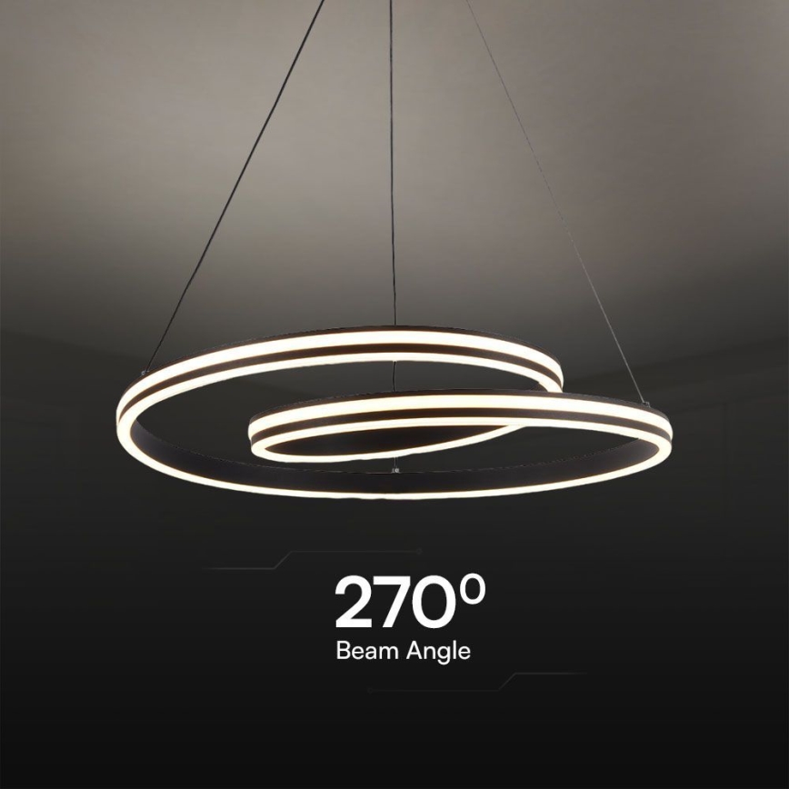 LED Luster na lanku LED/40W/230V 3000/4000/6400K