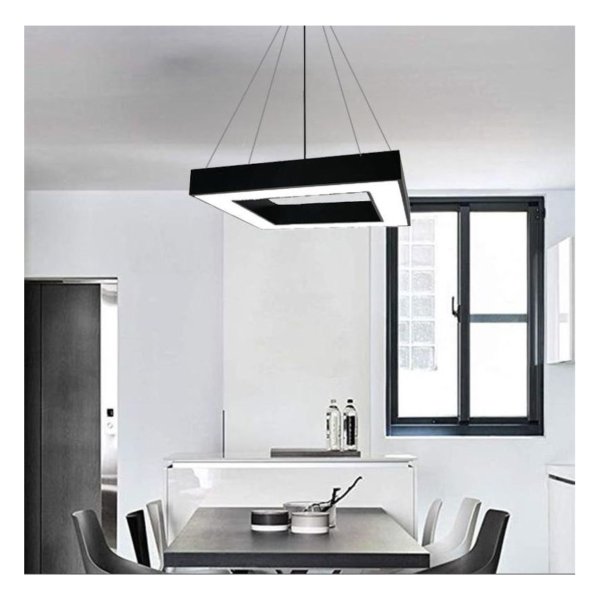 LED Luster na lanku LED/55W/230V 4000K 80x80 cm