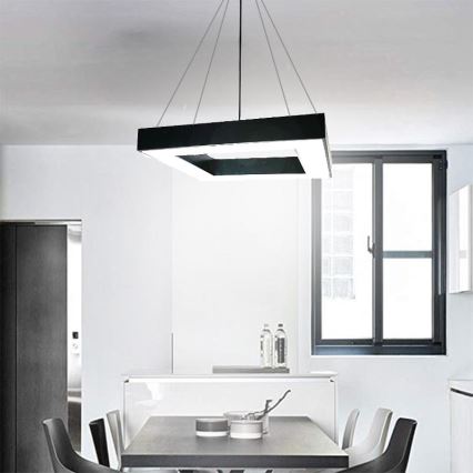 LED Luster na lanku LED/55W/230V 4000K 80x80 cm