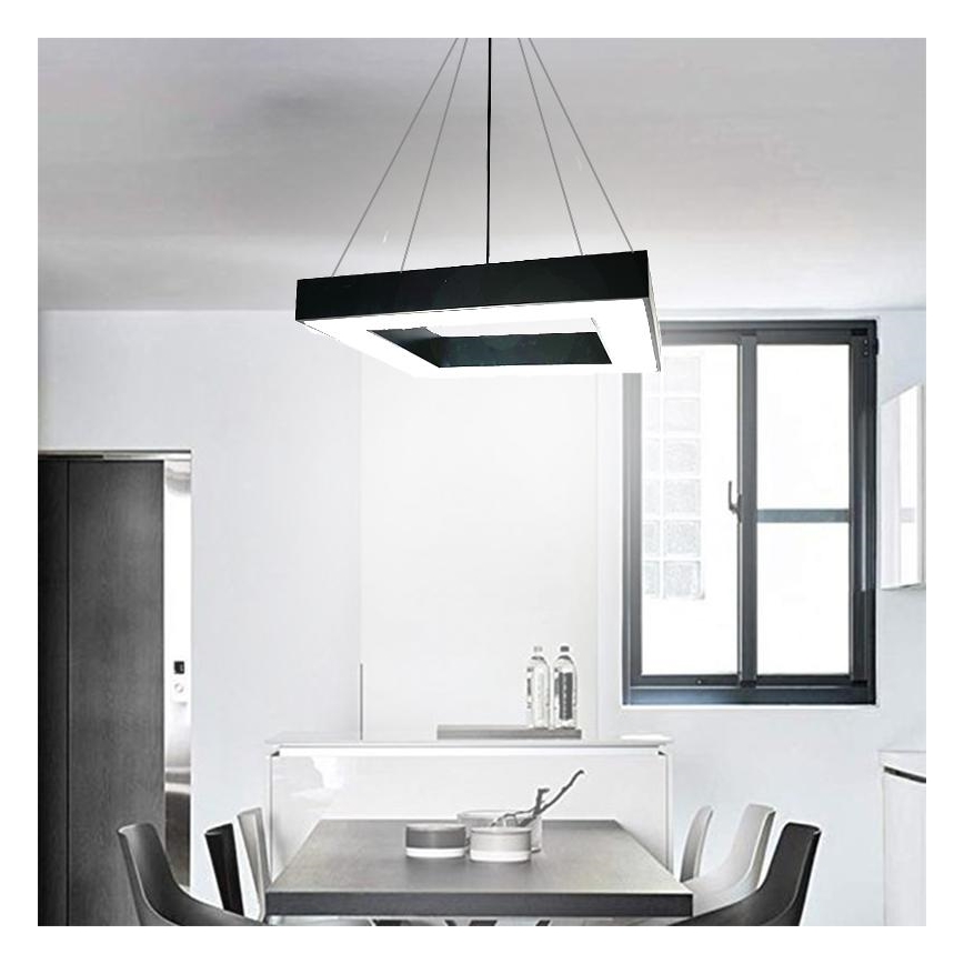 LED Luster na lanku LED/55W/230V 4000K 80x80 cm