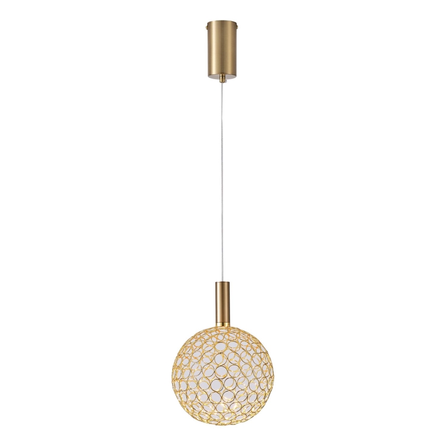 LED Luster na lanku LED/6,3W/230V 3000K lesklý chróm pr. 20 cm