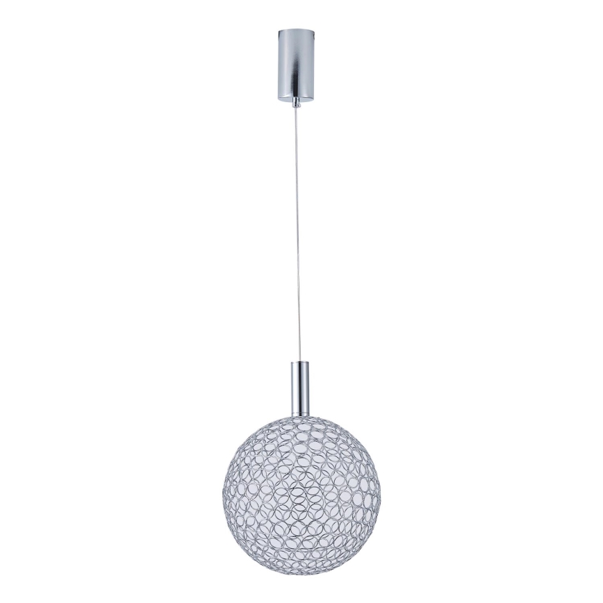 LED Luster na lanku LED/6,3W/230V 3000K lesklý chróm pr. 20 cm