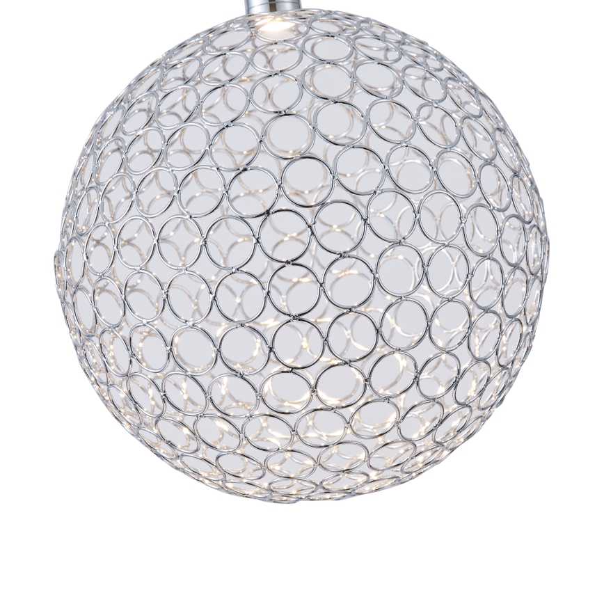 LED Luster na lanku LED/6,3W/230V 3000K lesklý chróm pr. 25 cm