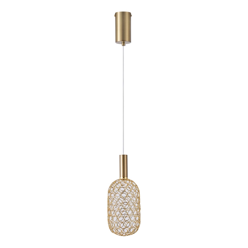 LED Luster na lanku LED/6,3W/230V 3000K zlatá pr. 20 cm