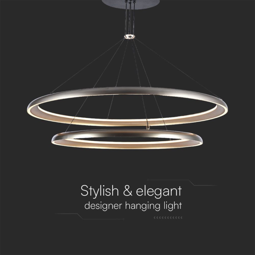 LED Luster na lanku LED/65W/230V 3000K