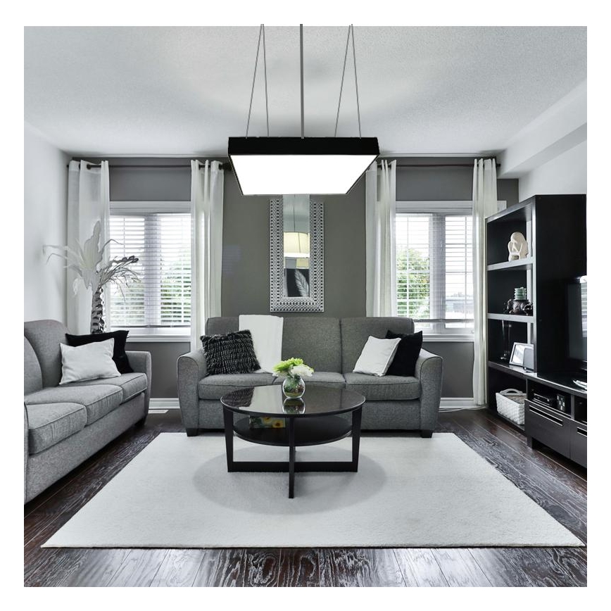 LED Luster na lanku LED/65W/230V 4000K 60x60 cm