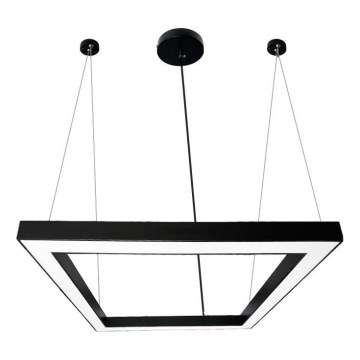 LED Luster na lanku LED/70W/230V 4000K 100x100 cm čierna