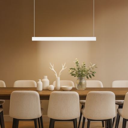 LED Luster na lanku LINEA LED/36W/230V 3000/4000/5700K CRI 90 biela