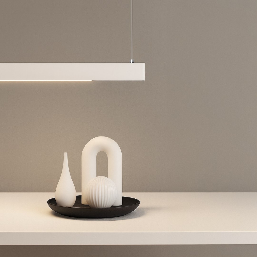 LED Luster na lanku LINEA LED/36W/230V 3000/4000/5700K CRI 90 biela
