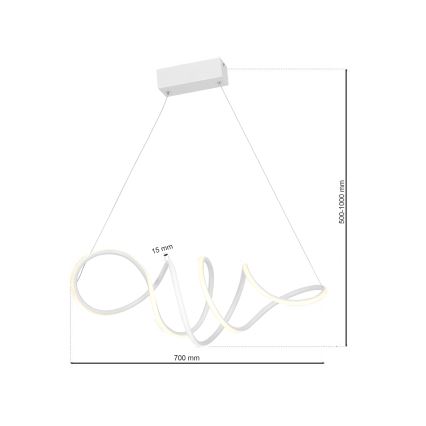 LED Luster na lanku LOCA LED/50W/230V