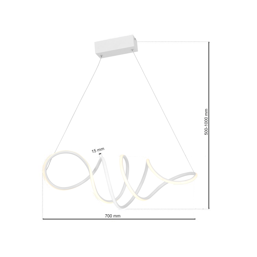 LED Luster na lanku LOCA LED/50W/230V