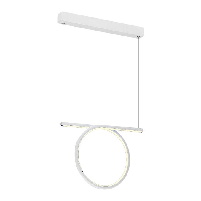 LED Luster na lanku LOOP LED/20W/230V biela