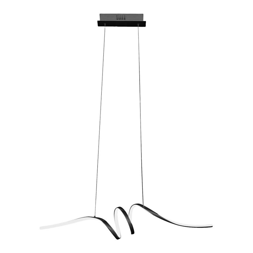 LED Luster na lanku LOOP LED/28W/230V čierna