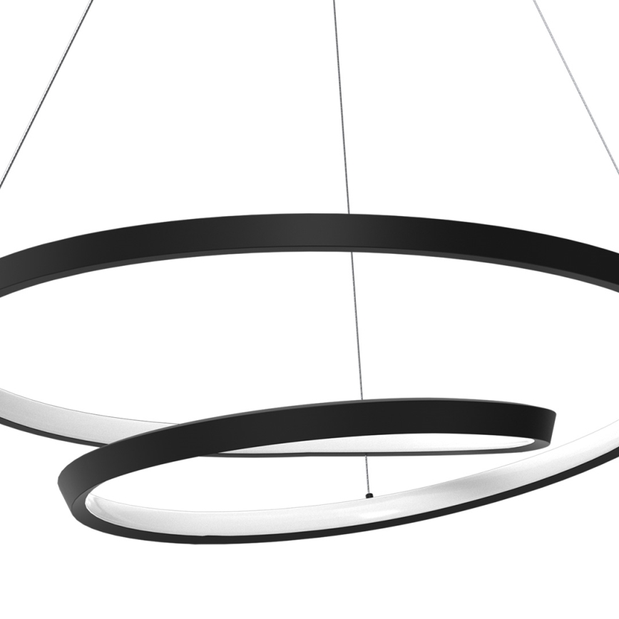 LED Luster na lanku LUCERO LED/48W/230V čierna