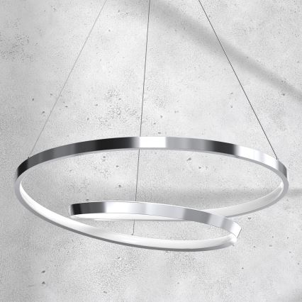 LED Luster na lanku LUCERO LED/48W/230V lesklý chróm