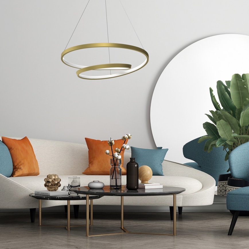 LED Luster na lanku LUCERO LED/48W/230V zlatá