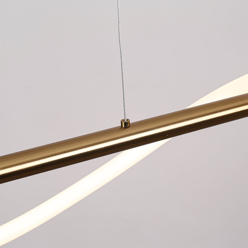LED luster na lanku MELECA LED/24W/230V 3000/4000/6000K 100 cm zlatý