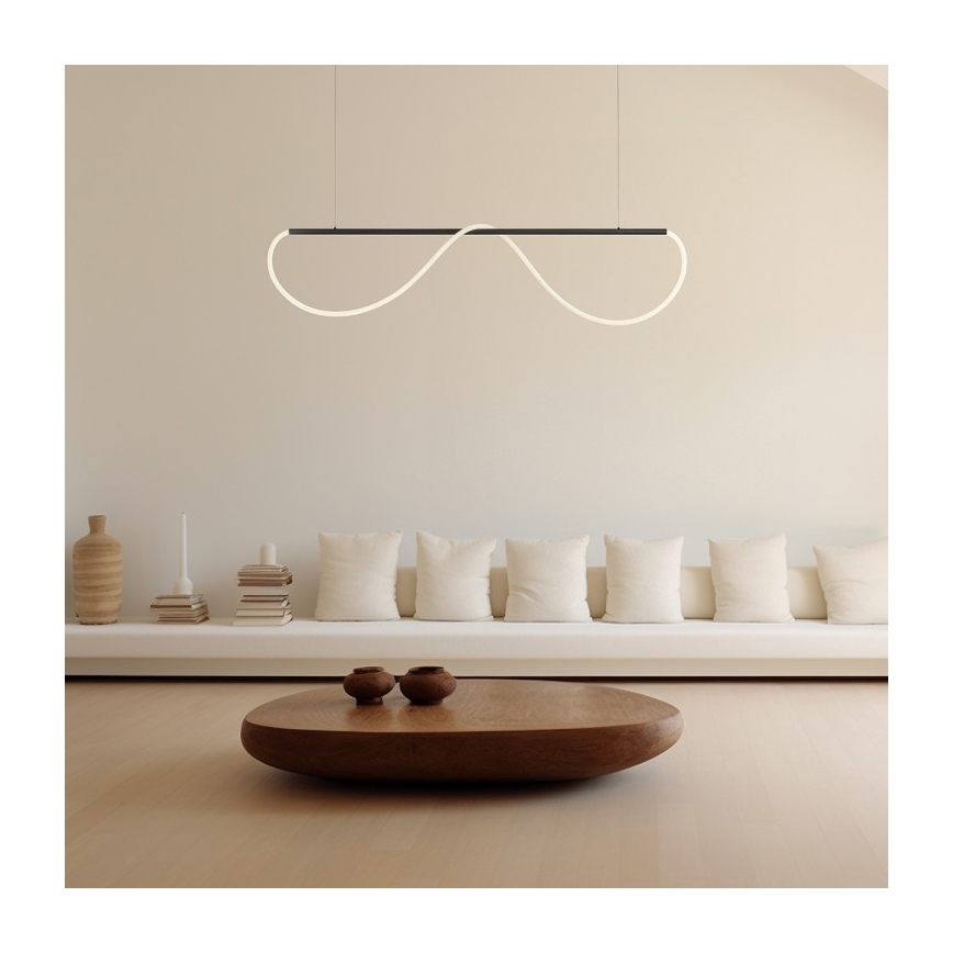 LED luster na lanku MELECA LED/36W/230V 3000/4000/6000K 160 cm čierna