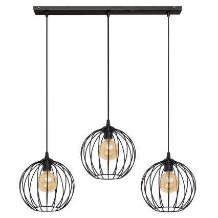 LED Luster na lanku MERCURE 3xE27/15W/230V