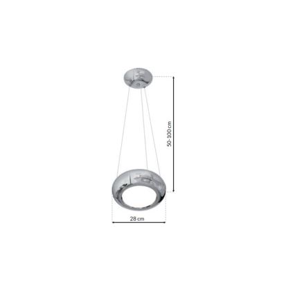 LED Luster na lanku MERCURIO 1xLED/12W/230V